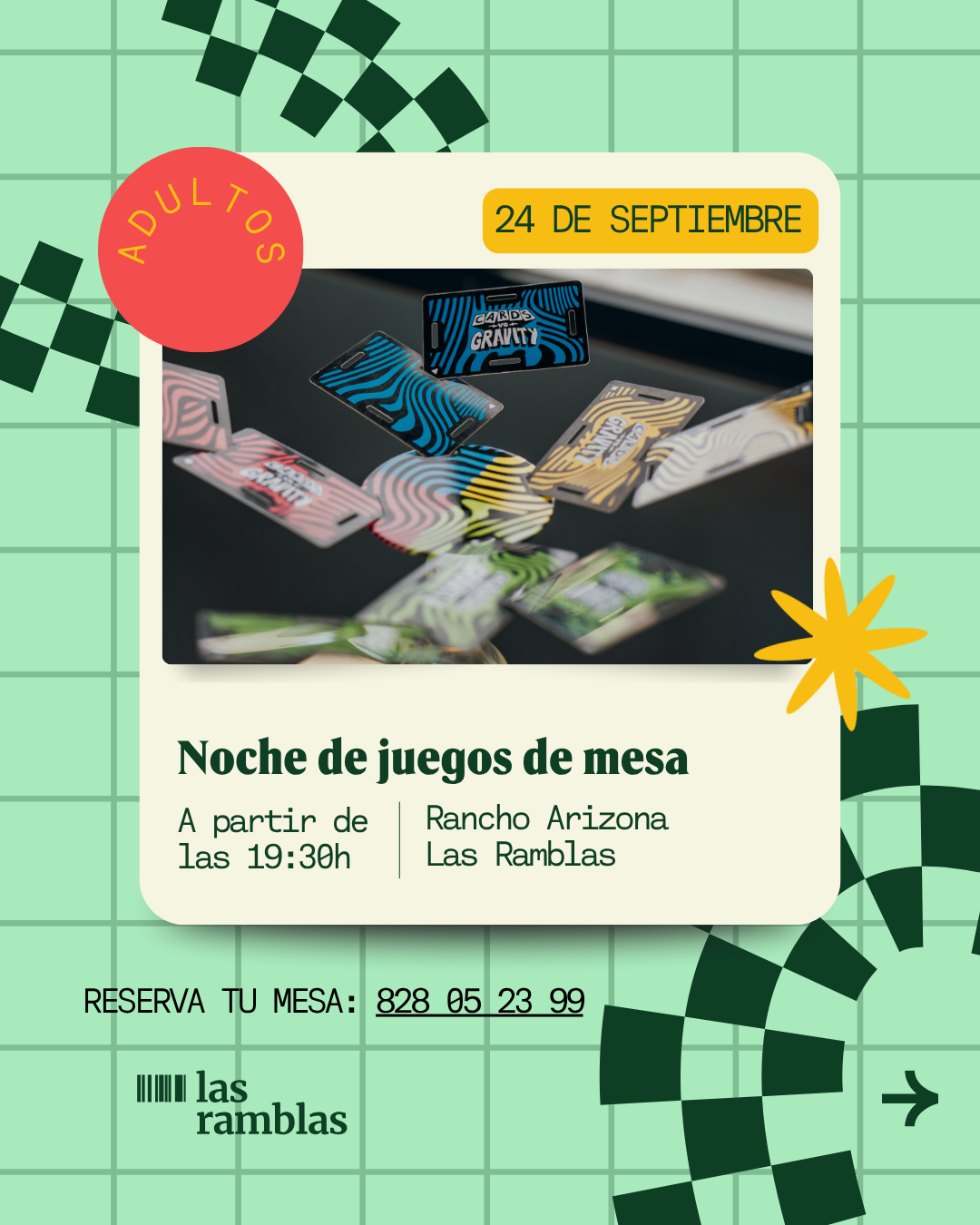 Noche de juegos de mesa en Rancho Arizona Las Ramblas
