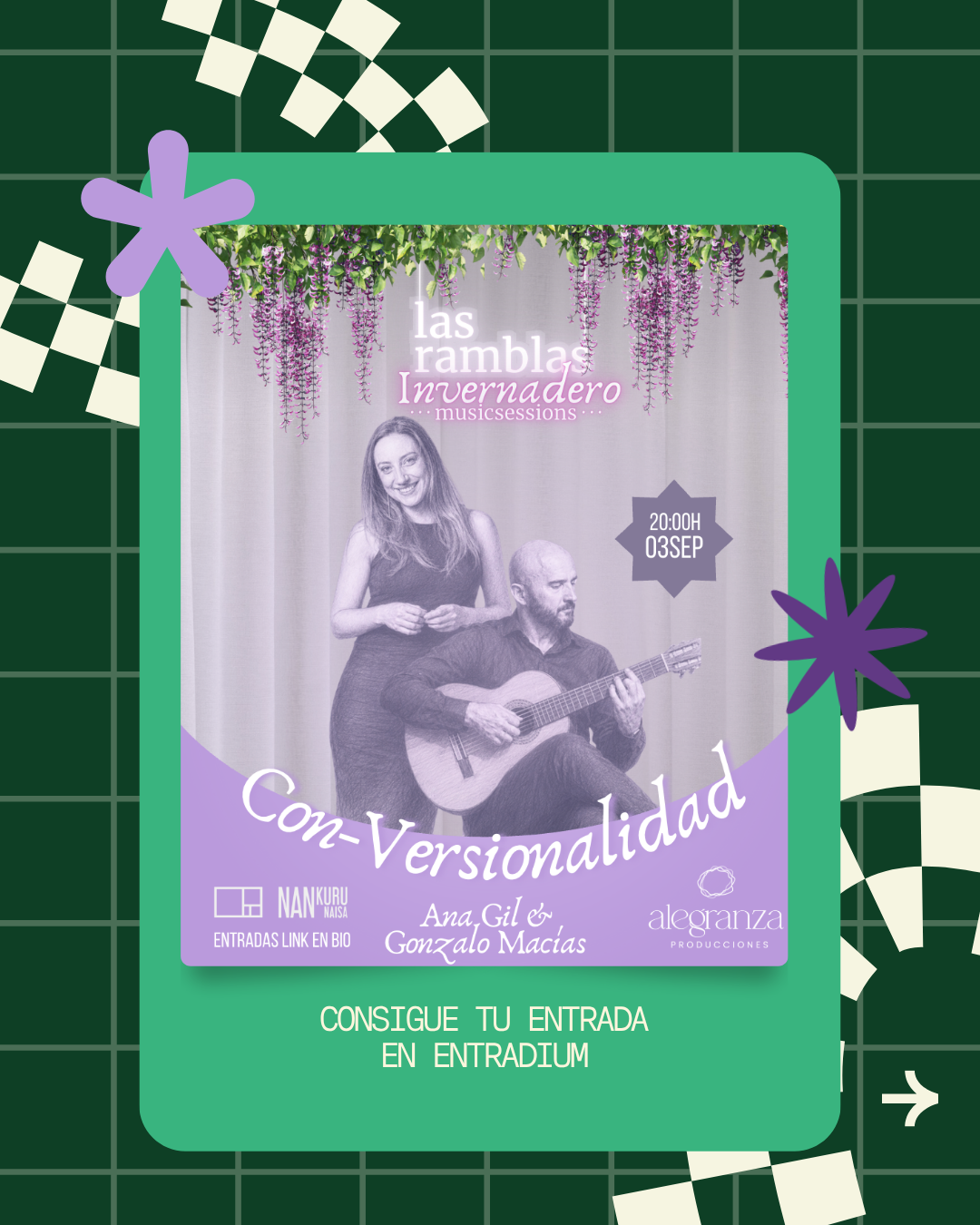 Con-versionalidad de Ana Gil y Gonzalo Macías en Las Ramblas Invernadero Music Sessions