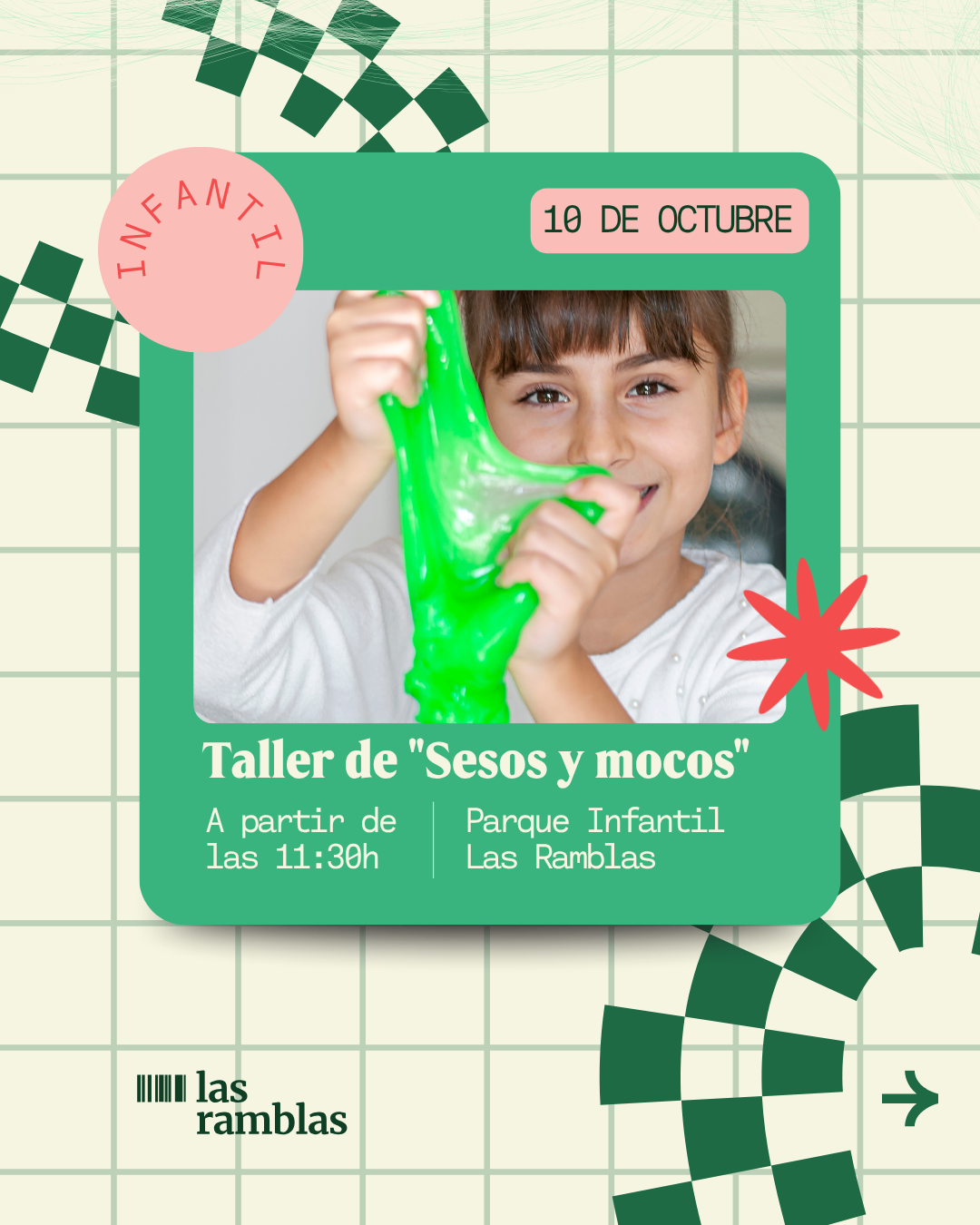 Taller infantil de sesos y mocos, 10 de octubre